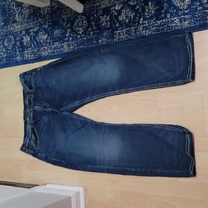 Silver Jeans Men's Stretch Grayson Straight Fit Jeans 38x32
